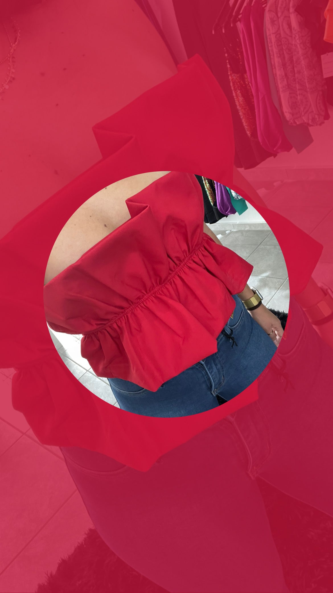 Memorable Red Tube Top