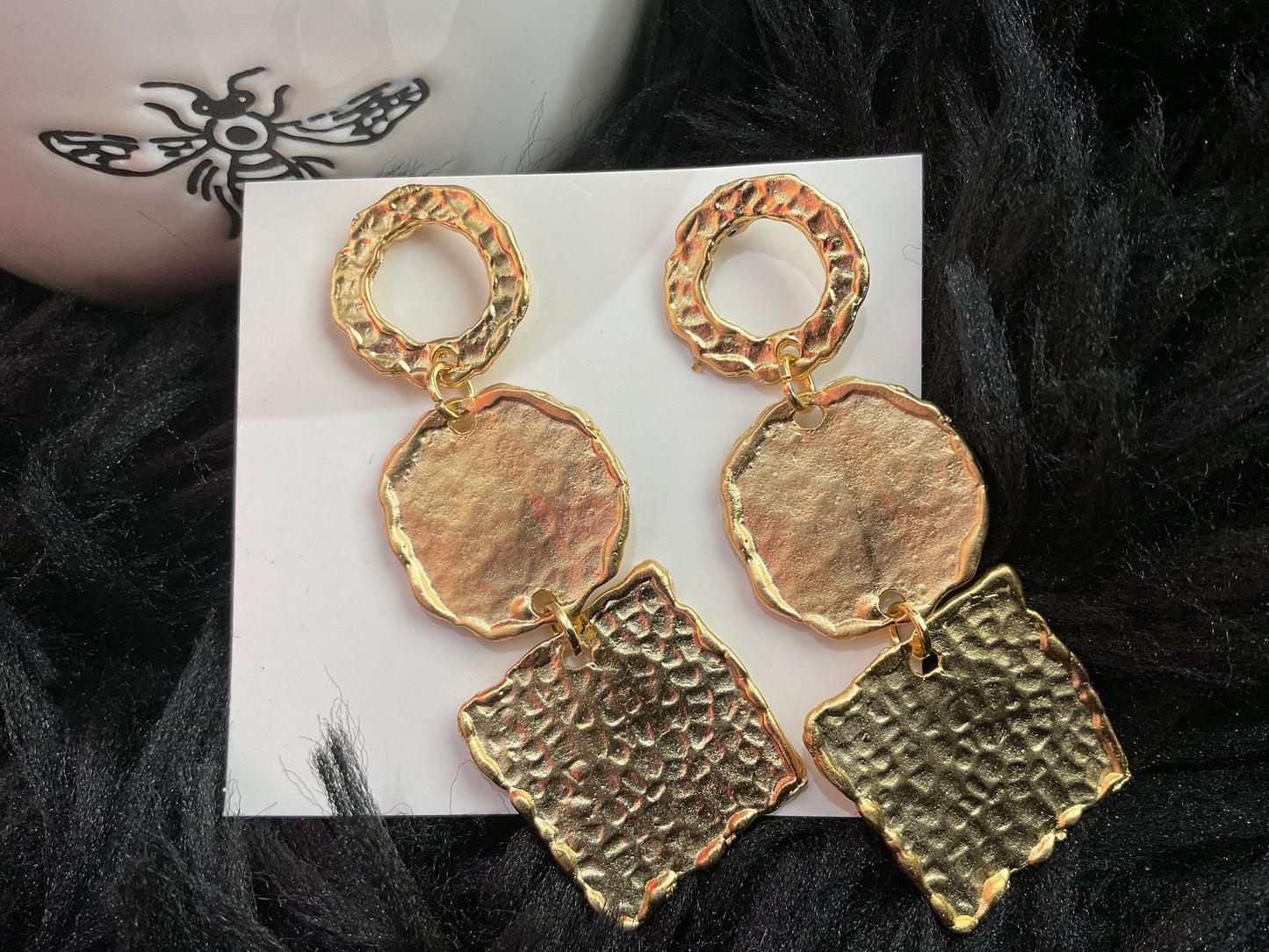 Gold Long Earrings