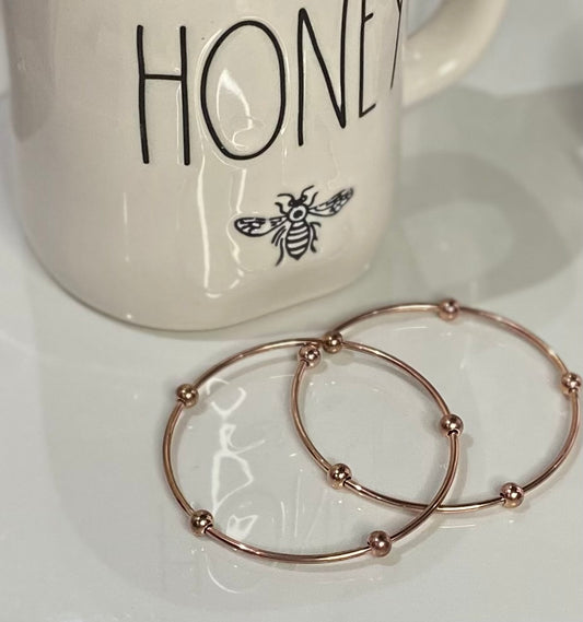 Single Rose Gold Bangle