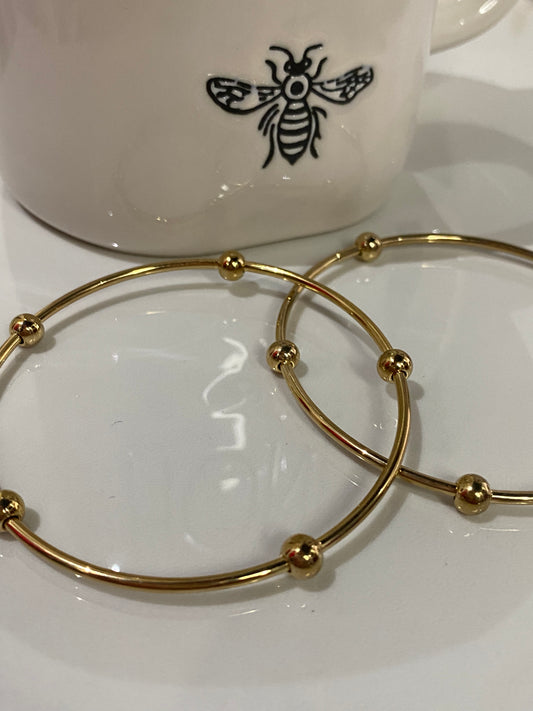 Single Gold Bangle