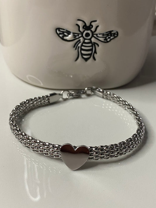 Heart Silver Bracelet