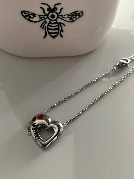 Single Heart Silver Bracelet