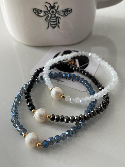 GD Pearl Set Bracelets
