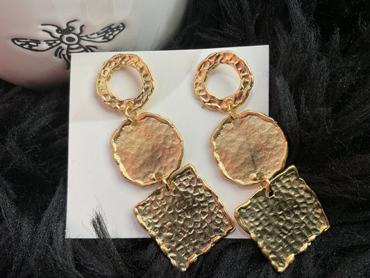 Gold Long Earrings